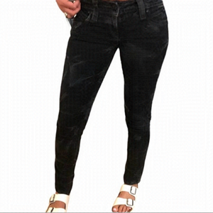 ROCK Revival Rare Black Bat Skinny Jeans Size  25